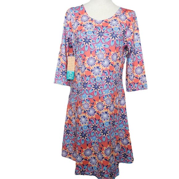 Tracy Negoshian Dresses & Skirts - NWT Tracy Negoshian Red Printed Geometric Tunic Dress Size Small